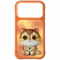 Nimmy Big Eyed Pet 2.0 Cat deklas iPhone 17 Pro Max - oranzinis