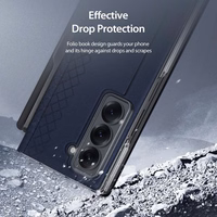 DUX DUCIS dėklas BRIL su rašiklio laikikliu skirtas SAMSUNG Z Fold SE/W25 mėlynas