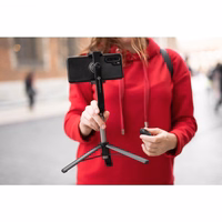 Asmenukių lazda + trikojis Forcell F-GRIP (S70M) (Bluetooth) juoda