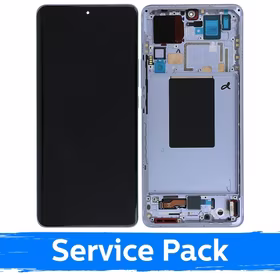 LCD ekranas suderinamas su Xiaomi 12 Pro (12s Pro) su rėmeliu / mėlynas / (Service Pack)