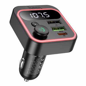 Automobilio Bluetooth siųstuvas Hoco QC3.0 PD 20W E85 juodas