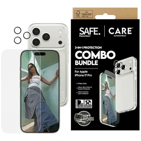 CARE by PanzerGlass madingas rinkinys 3in1 dėklas + stiklas + lęšis iPhone 17 Pro