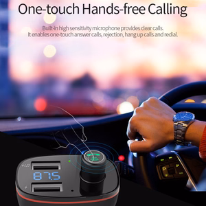 Rock Transmiter FM B300 MP3, Bluetooth - 2xUSB - black