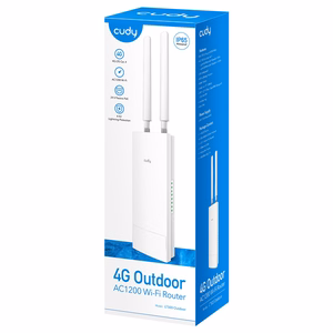 Cudy LT500 belaidis maršrutizatorius Fast Ethernet dviejų dažnių (2.4 GHz / 5 GHz) 4G baltas