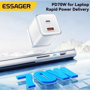 Įkroviklis Essager Color baltas 70W (PD / QC3.0)