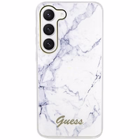 Guess GUHCS23MPCUMAH S23+ S916 baltas/baltas kietas dėklas Marble