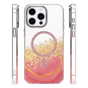 Epoxy Mag dėklas skirtas iPhone 14 Pro 6,1" rožinis