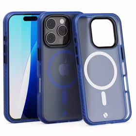 Spacecase Dėklas Hybrid Fusion Mag iPhone 16 Pro tamsiai mėlynas