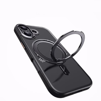 Tech-Protect MagRing Magnetinis dėklas telefonui iPhone 17 - Matinis juodas