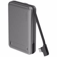 Belaidė išorinė baterija Energea MagPac Pro Plus 10000mAh Qi2 Magsafe pilkas