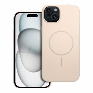 Blizgus magnetinis dėklas suderinamas su MagSafe, skirtas IPHONE 15 PLUS, baltas