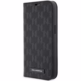Karl Lagerfeld KLBKP14XSAKLHPK iPhone 14 Pro Max 6.7" Dėklas telefonui (m) - juodas (m) Saffiano Monograma