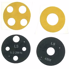 Huawei Honor X7 kameros stikliukas Black (only lens 2pcs) ORG