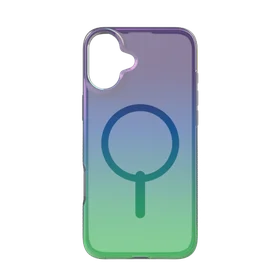 ZAGG Milan Snap dėklas telefonui su Magnetiniu iPhone 16 Plus - žalia/violetinė