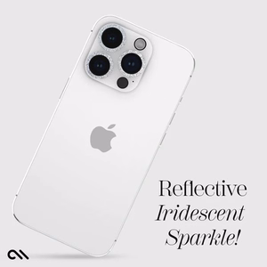 Case-Mate Sparkle Lens Protector apsauginis kamerų lęšių stiklas, skirtas iPhone 15 Pro / 15 Pro Max, „Twinkle“ rašto