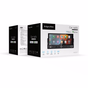 Kruger&Matz KM2017 1DIN CarPlay/AndroidAuto automobilio radijas