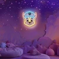 Hanging neon LED Paw Patrol on plexiglass - Chase OW-130346