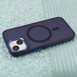 Frozen Mag dėklas for iPhone 17 6,3" tamsiai mėlynas