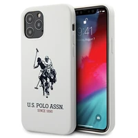 US Polo USHCP12LSLHRWH iPhone 12 Pro Max 6.7 white Silicone Collection