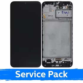 Ekranas skirtas Samsung M215 M21 / M30s M307 juodas su rėmeliu (Service Pack)