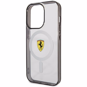 Ferrari FEHMP14XURKT iPhone 14 Pro Max 6.7" skaidrus kietas dėklas telefonui kontūrinis magnetinis (MagSafe)