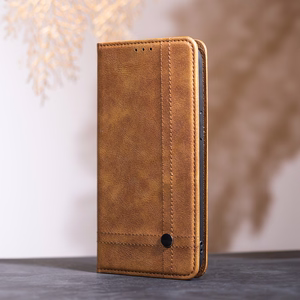 Išmanusis Seam dėklas for Xiaomi Redmi 15 4G EU / 15 5G EU (171,08 x 82,05 x 8,55) rudas