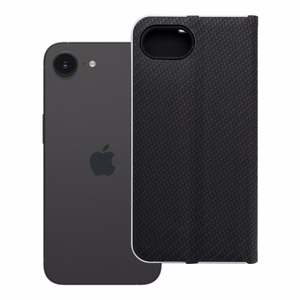 LUNA Book Carbon for IPHONE 16e (SE 4 2025) - juodas (m)