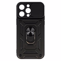 Dėklas telefonui Slide Camera Armor Case iPhone 15 Pro Max juodas