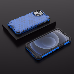 Honeycomb Case šarvu dangtelis su TPU buferiu iPhone 13 mini juodas