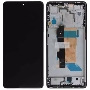 LCD экран Xiaomi Poco F5 5G с тачскрином с рамкой чёрный Оригинал (сервисная упаковка)