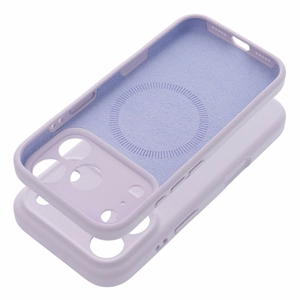 Dėklas iPhone 16 Forcell F-Protect Rubber Premium, suderinamas su MagSafe, rausvai violetinis