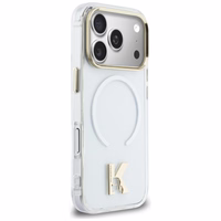 Karl Lagerfeld IML K Head Logo MagSafe Dėklas for iPhone 17 Pro Max - Clear