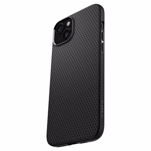 Spigen Liquid Air dėklas telefonui iPhone 15 Plus - matinė juoda