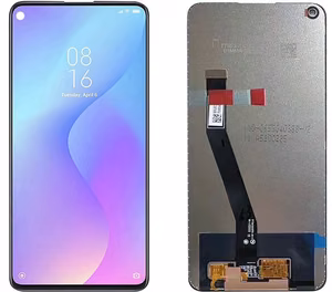 Ekranas Xiaomi Redmi Note 9 su lietimui jautriu stikliuku Black ORG