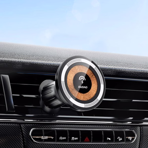Belaidis automobilinis įkroviklis-laikiklis Dudao (F12MAX+) Magnetic (MagSafe 15W) juodas