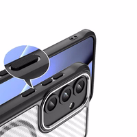 Defender Carbon Mag dėklas for Samsung Galaxy S24 FE juodas