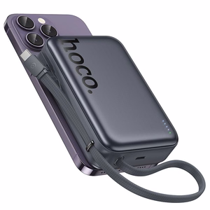 Išorinė baterija Power Bank Hoco Q44A 45W Magnetic 20000mAh juoda