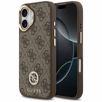 Guess 4G Strass Logo MagSafe dėklas telefonui iPhone 17 - rudas