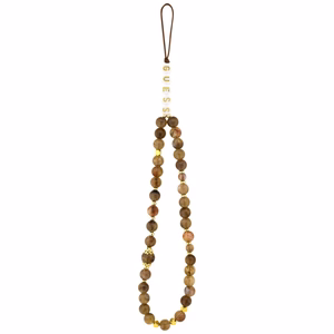 Guess 4G Strap Triangle Logo Magnetinis dėklas telefonui iPhone 17 Pro - ruda