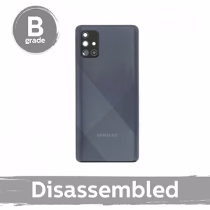 Back Cover Compatible With Samsung A715 A71 / Prism Crush Black / with camera lens 100% original (9/10 disassembled)
