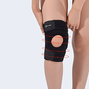 Rockbros LF1106L sportinė girnelės ir kelio sąnario apsauga, dydis L - juoda