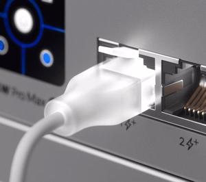 Ubiquiti UACC-Cable-Patch-EL-3M-W tinklo kabelis skaidrus, baltas Cat6