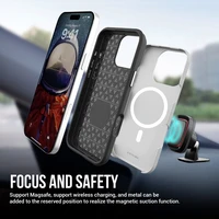 Dėklas Perfectionists Triangle Mag Case Apple iPhone 17 sidabrinis