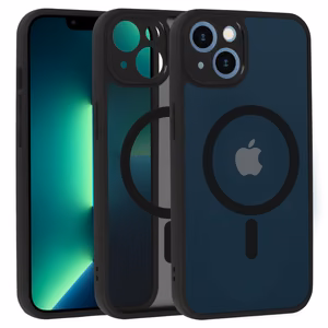 Pilnas matinės Mag dangtis telefonui Iphone 13 - juodas