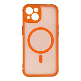 FULL MATTE MAG COVER dėklas telefonui suderinamas su Magnetiniu įkrovimu IPHONE 13 hermes oranžinė