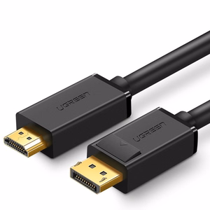 Ugreen vienkryptis DisplayPort į HDMI laidas 4K 30Hz 32 AWG 1.5m juodas (DP101 10239)