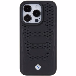 BMW odinis sėdynių raštas dėklas telefonui iPhone 15 Pro Max - juodas