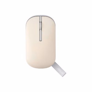Asus Marshmallow Mouse MD100 Mouse 2.4 GHz, Bluetooth Beige