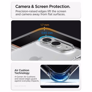 Spigen Ultra Hybrid Pro  iPhone Duo dėklas, skaidrus