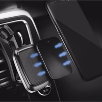 Ženklelis magnetiniam automobiliniam laikikliui juodas ir sidabrinis